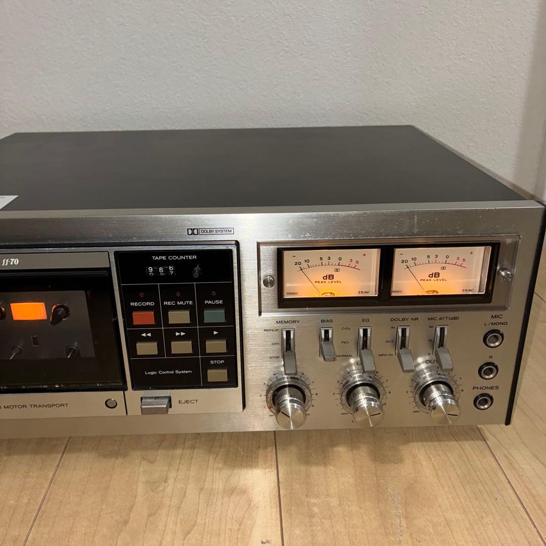 ジャンク　希少　TEAC FF-70 カセットデッキ ティアック