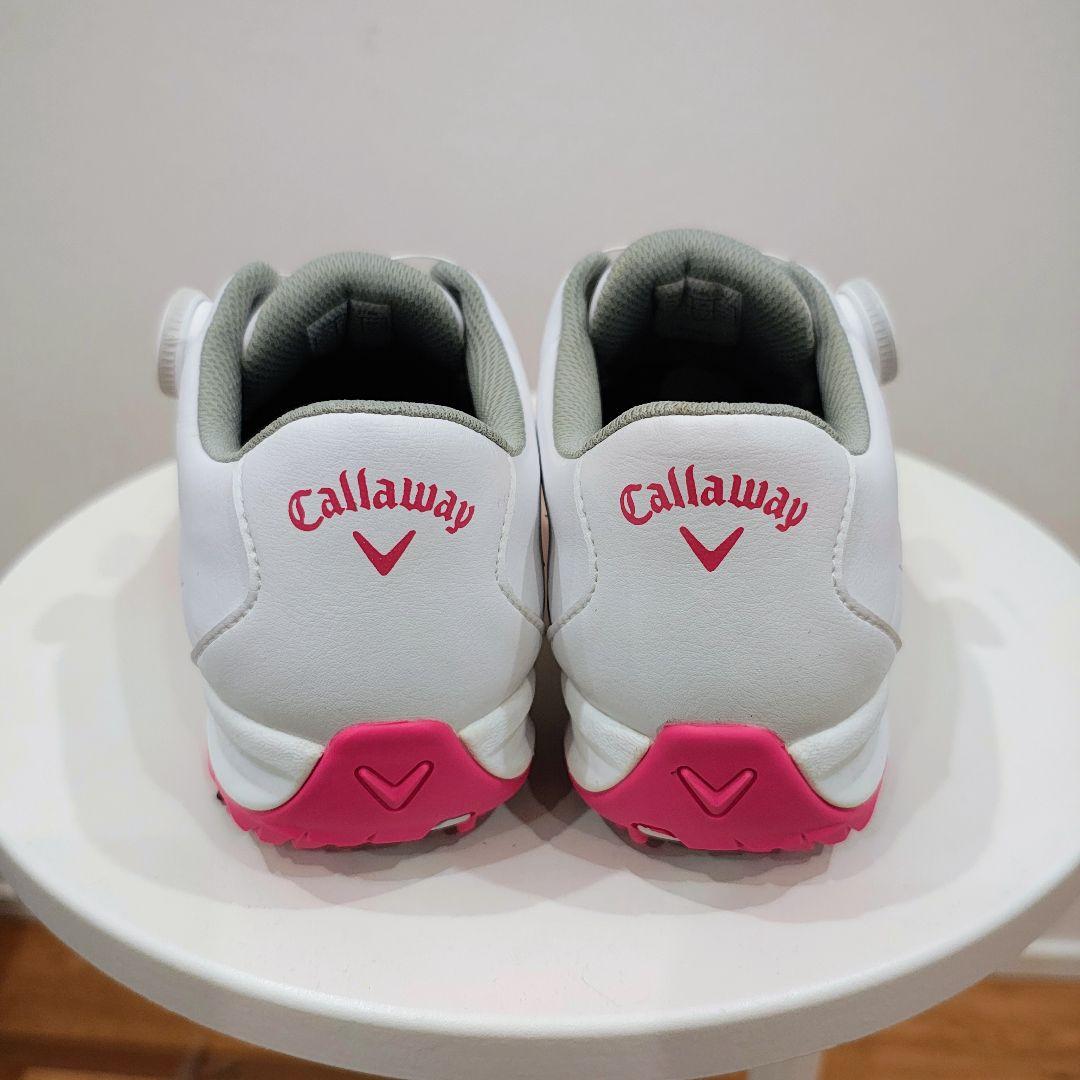 Callaway キャロウェイ ゴルフシューズ 女性用 ホワイト/ピンク 未使用
