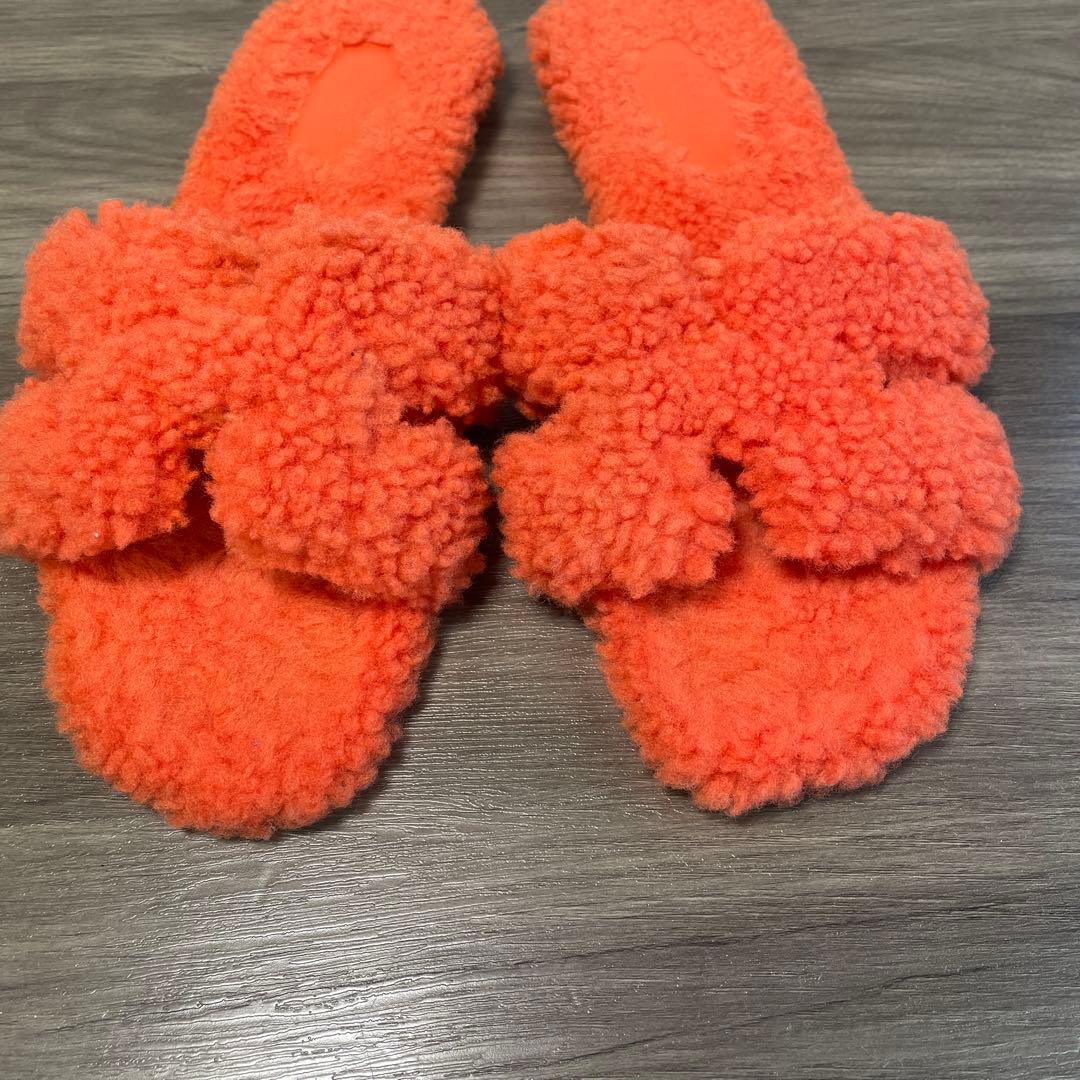 HERMESエルメス　箱付き　オランムートンサンダル38