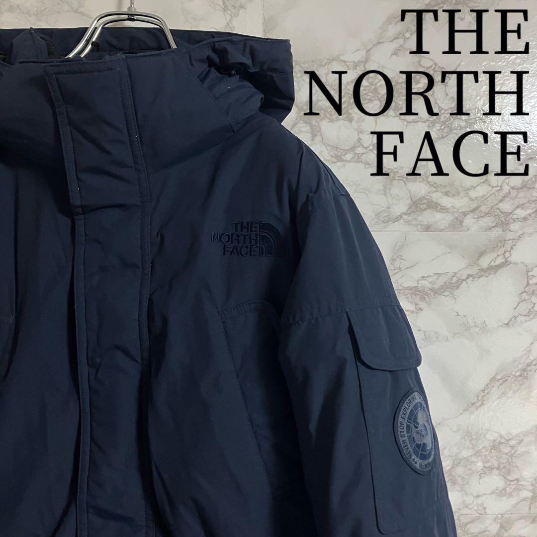 ノースフェイス　マクマードパーカー　ワンポイントロゴ　ダウン　ネイビー　ＸＳ