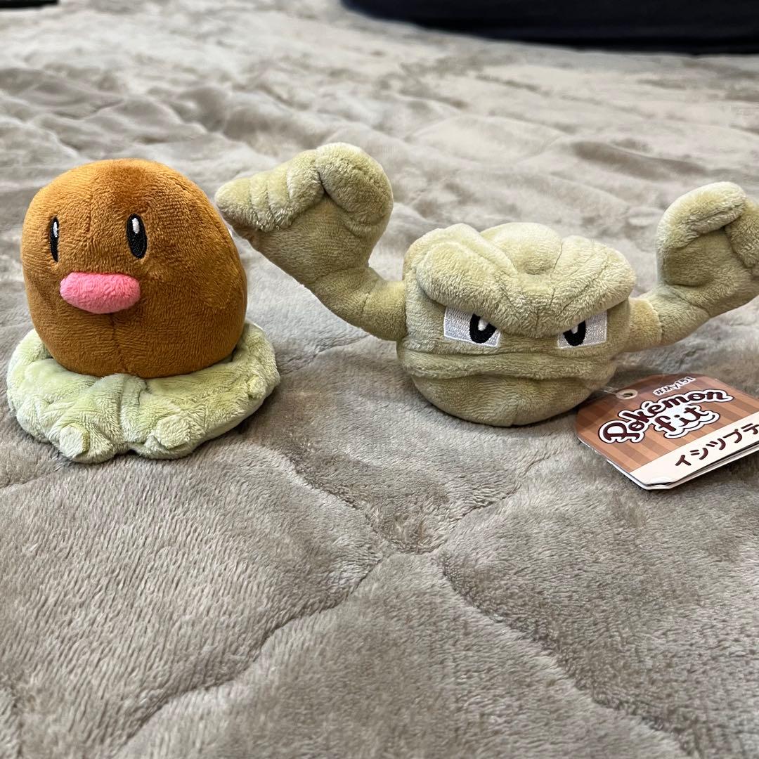 【初版タグ付】ポケモンフィット My151 ディグダ＆イシツブテ セット