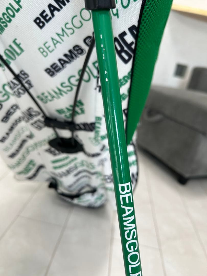 BEAMS GOLF マルチロゴ スタンドキャディバッグ　ヘッドカバー付属