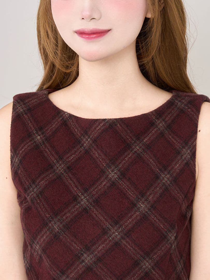 Darich/ダーリッチ/ミニワンピース/ボルドー/FL/新品未使用タグ付