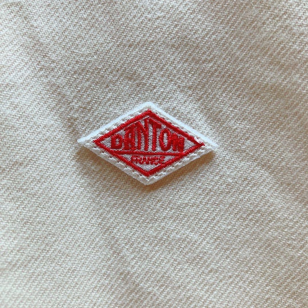 ダントン ヘンリーネックプルオーバーシャツ38アイボリー