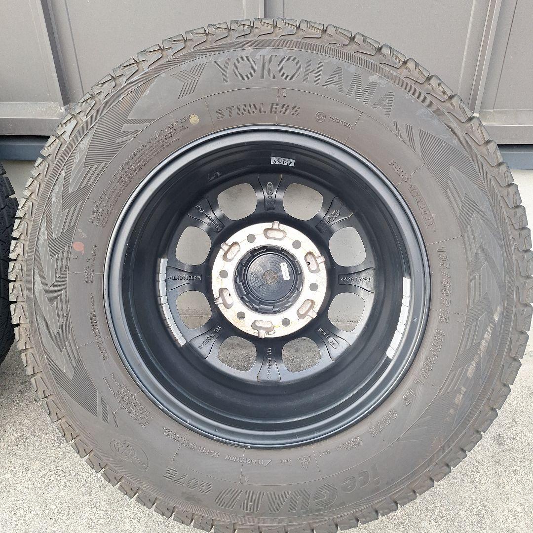 ハイエーススタッドレス　アイスガードG075　4本セット195/80/15