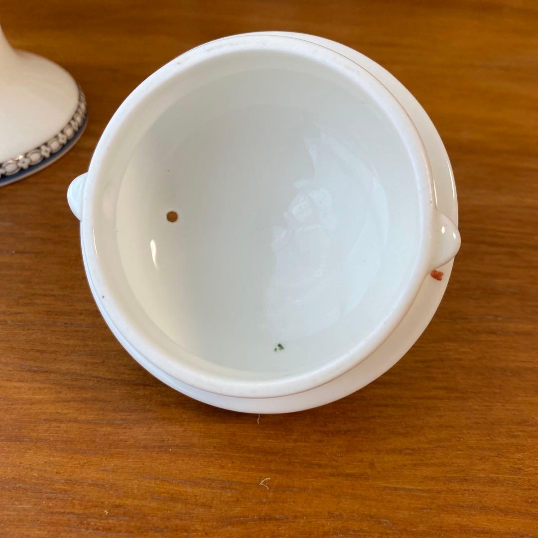 ウェッジウッド　フロレンティーン　コバルトブルー　ティーポットＬ