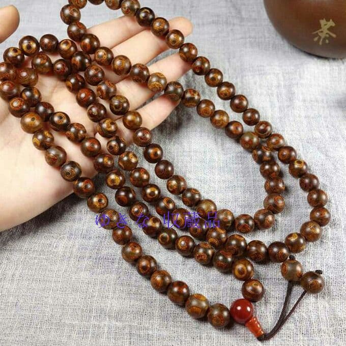 瑪瑙の108粒の仏珠の男女は玉髄の天珠のネックレスのチェーンを兼用します?
