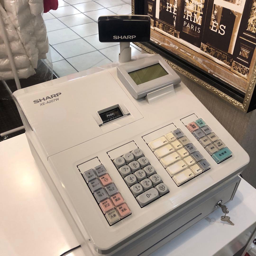 ピ*オ様 SHARP XE-A207W ホワイト レジスター