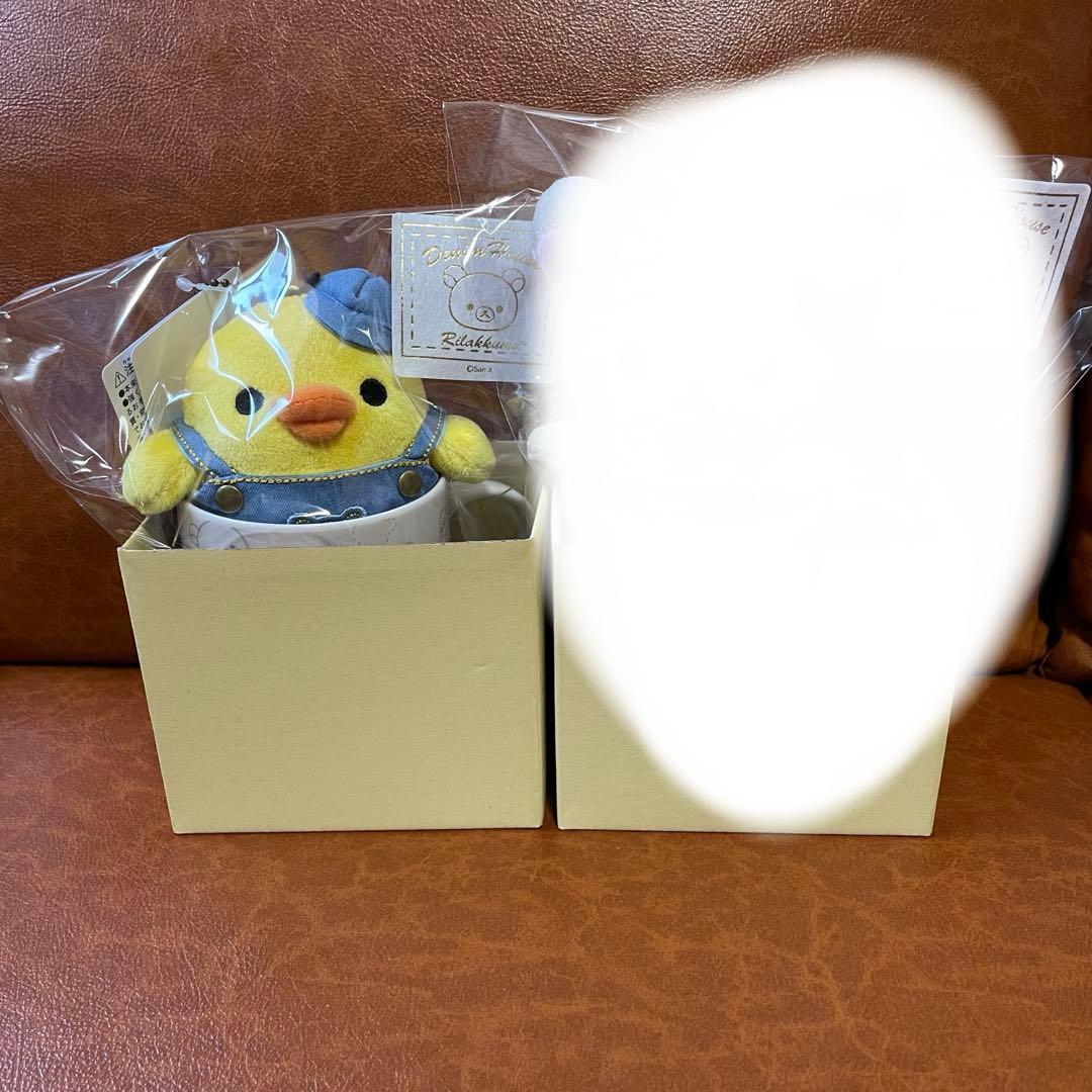 【デニムハウス倉敷限定】ぶらさげぬいぐるみ キイロイトリ➕リラックママグカップ