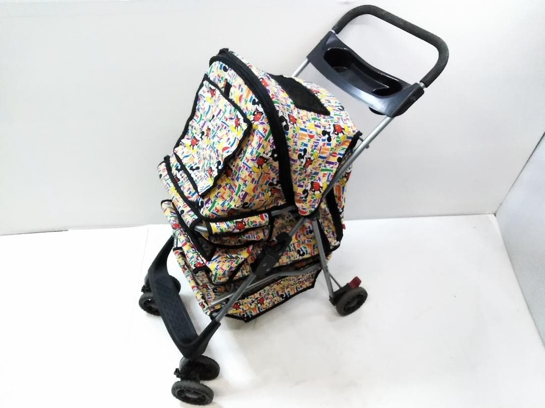 ペットパラダイスクリエイティブヨーコペット用カート 4輪ディズニーキャラクター□