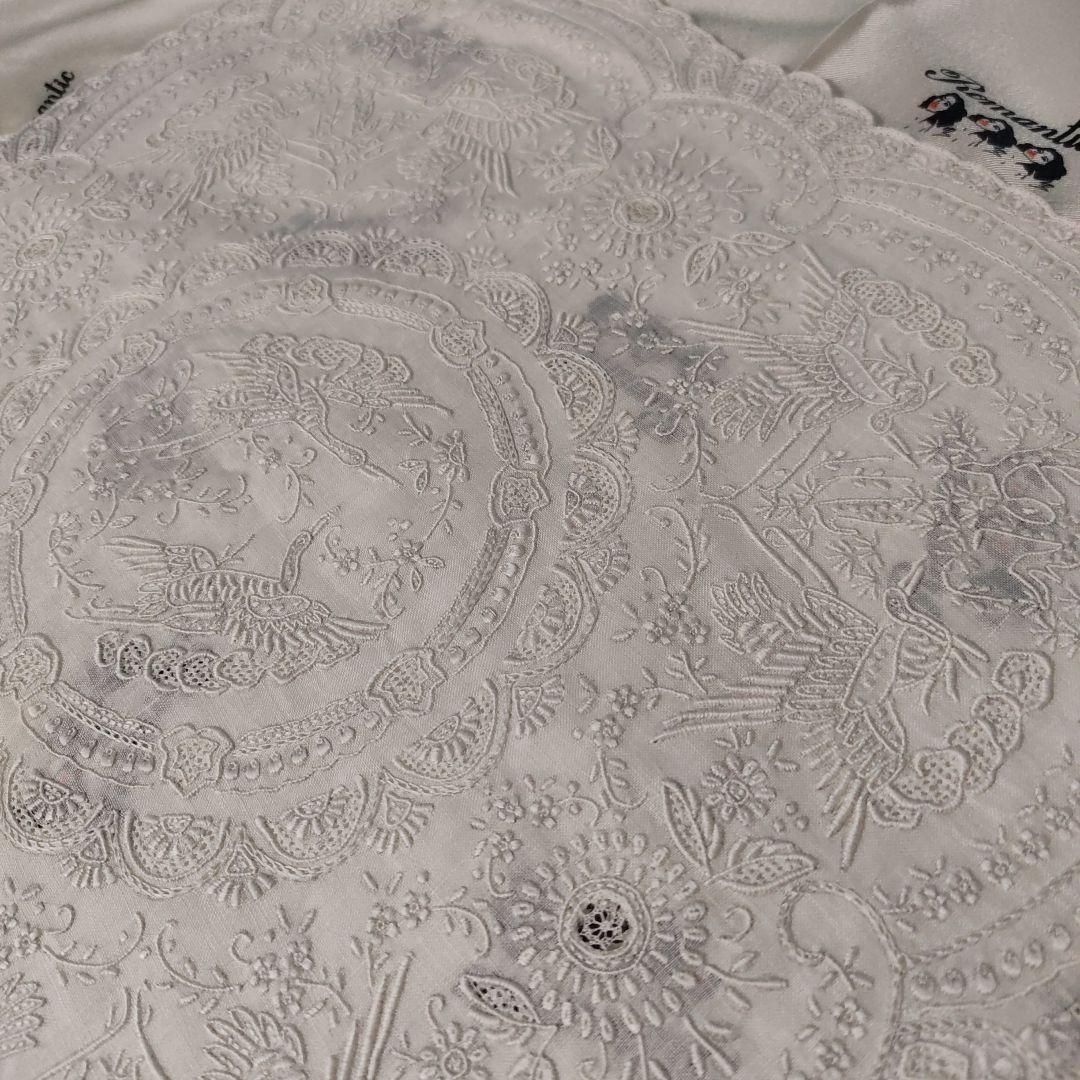 汕頭　スワトウ　　刺繍　ハンカチ　レース