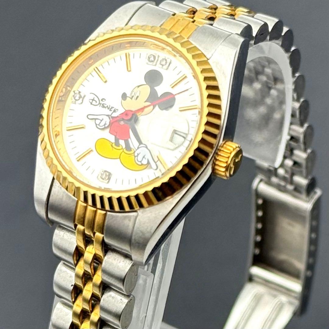 超超希少/限定1000本/稼働品✨ミッキーウォッチ 腕時計 ダイヤ付 世界限定