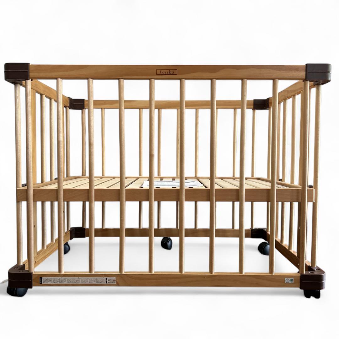 farska ミニジョイントベッド NEO キャスター付き 木製ミニベビーベッド