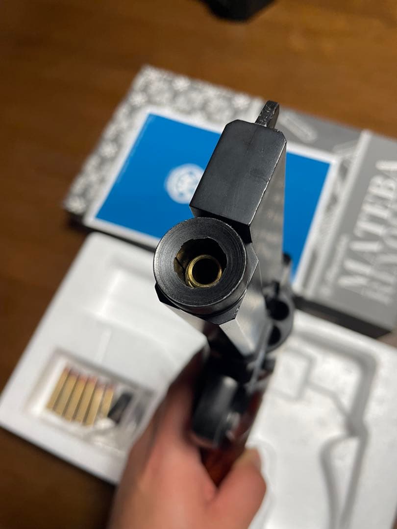 マルシンマテバリボルバー　Xカートリッジ仕様　木製グリップ仕様