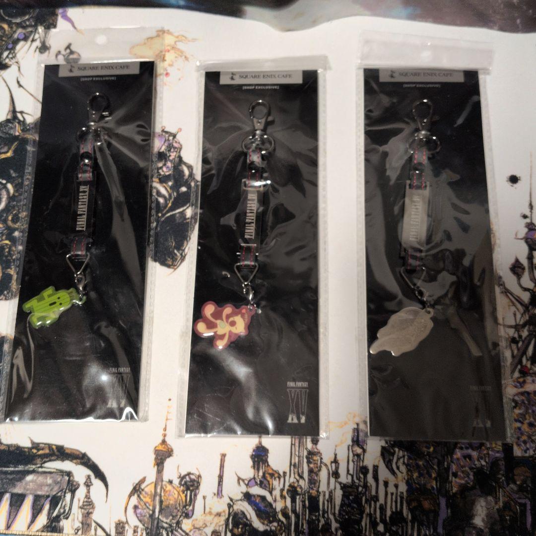 SQUARE ENIX CAFE限定 FFXV PUレザーストラップ3種セット