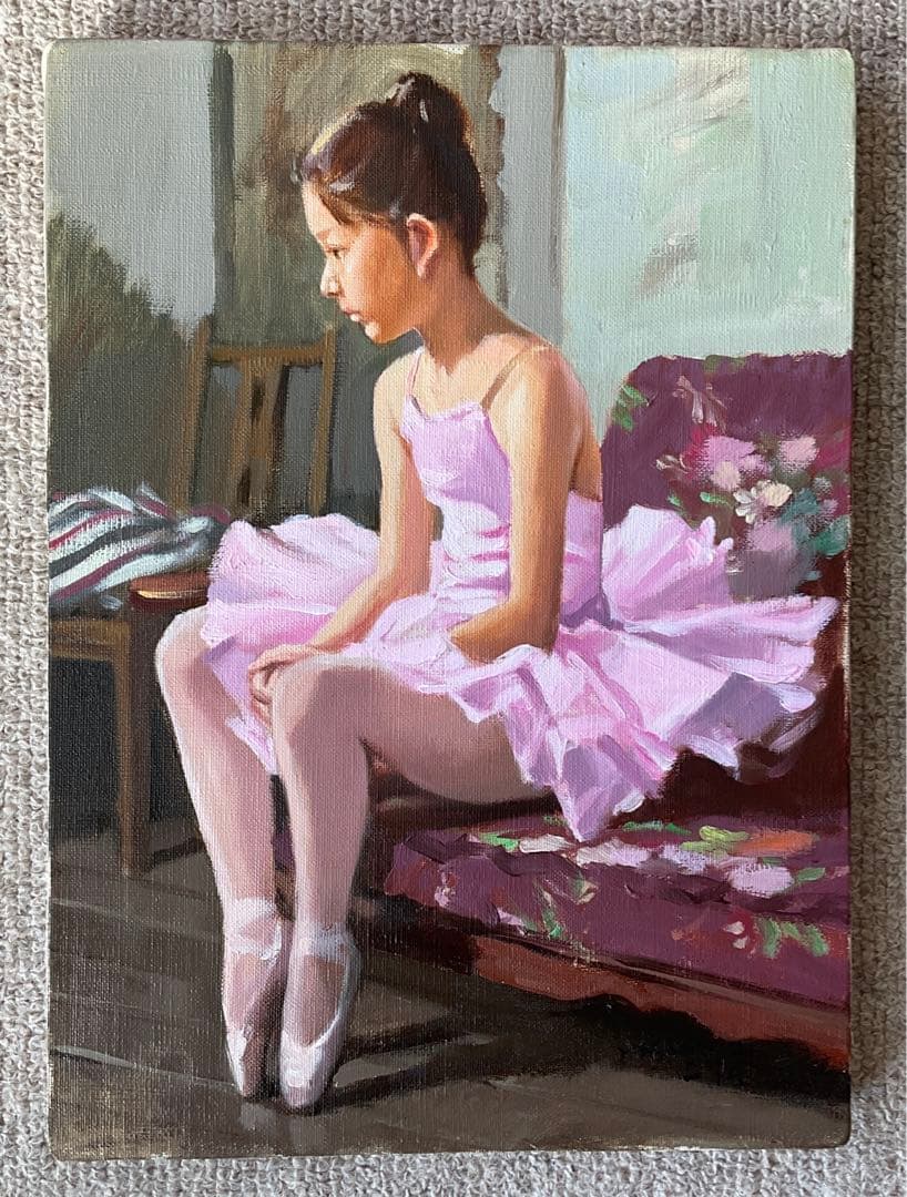 山岸正巳　小さなバレリーナ　額縁無し