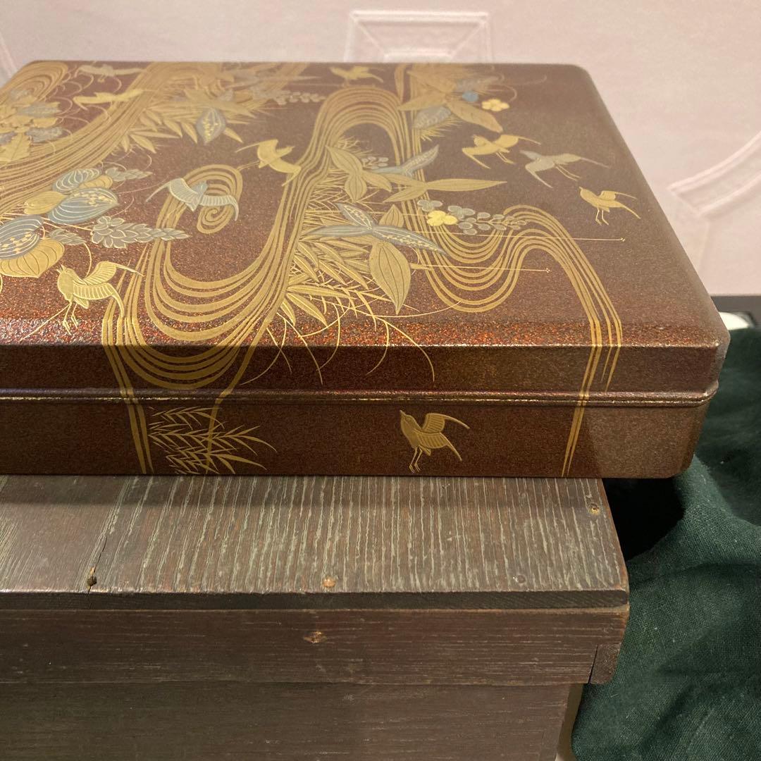 硯箱 蒔絵 硯 水滴 骨董 時代物 すずり すずり箱