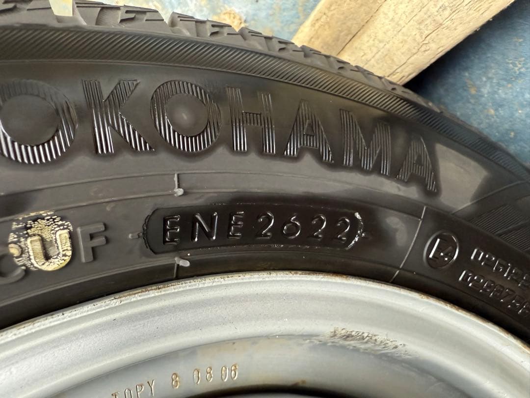 ヒロヨコハマスタッドレス155／65R13 73Qスチールホイール付き深溝