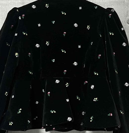 ベロアカーディガン黒rita.様