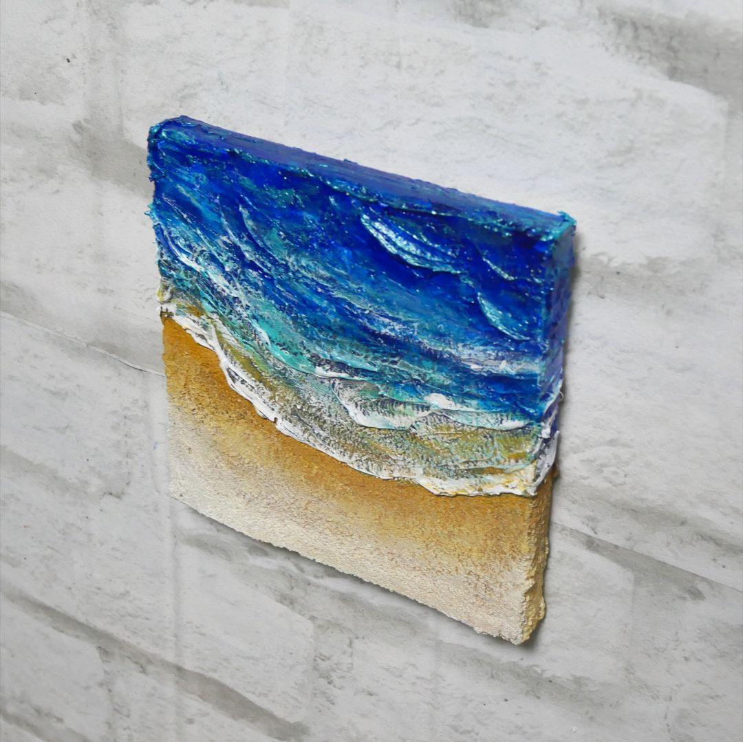 油絵 油彩 油彩画 絵 絵画 【海と波】