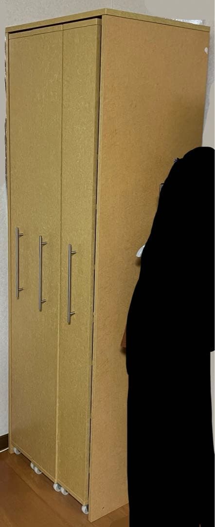 スライドキャスター式すき間収納本棚3列