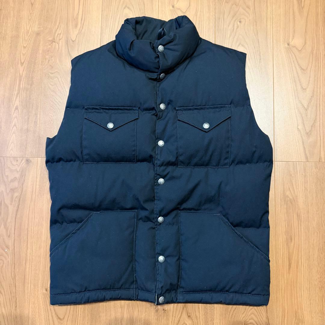 ブラック ◎ THE NORTH FACE ノースフェイス 茶タグ ダウンベスト