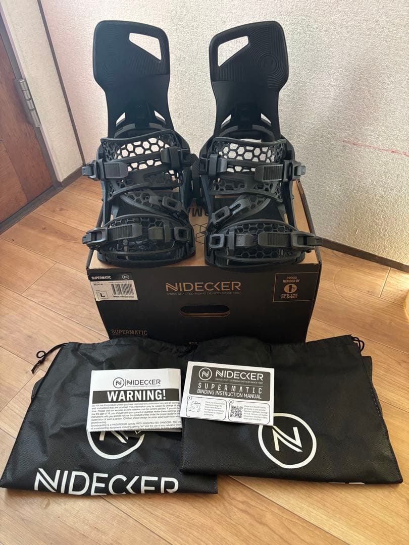 NIDECKER Supermatic ブラック ビンディング　Lサイズ