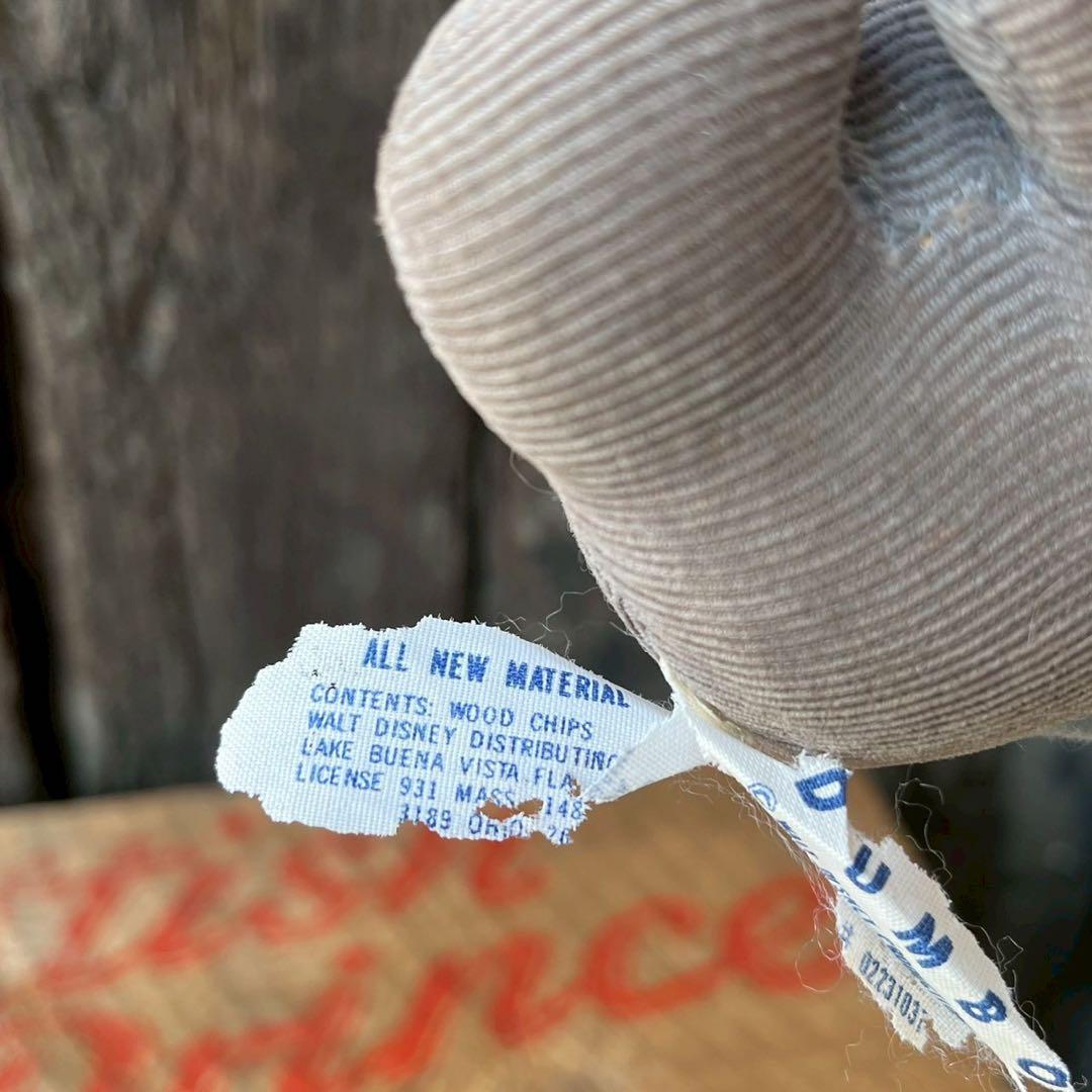 【USA vintage】ダンボ ディズニー　コーデュロイ　ぬいぐるみ　アメリカ