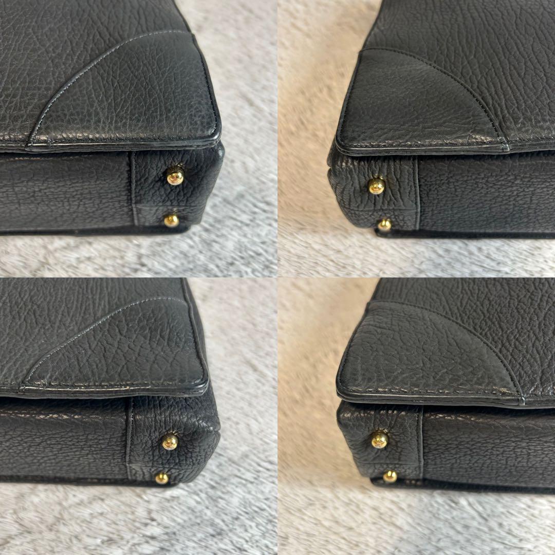 JRA認定　シャークスキン　鮫革　ビジネスバッグ　ブリーフケース