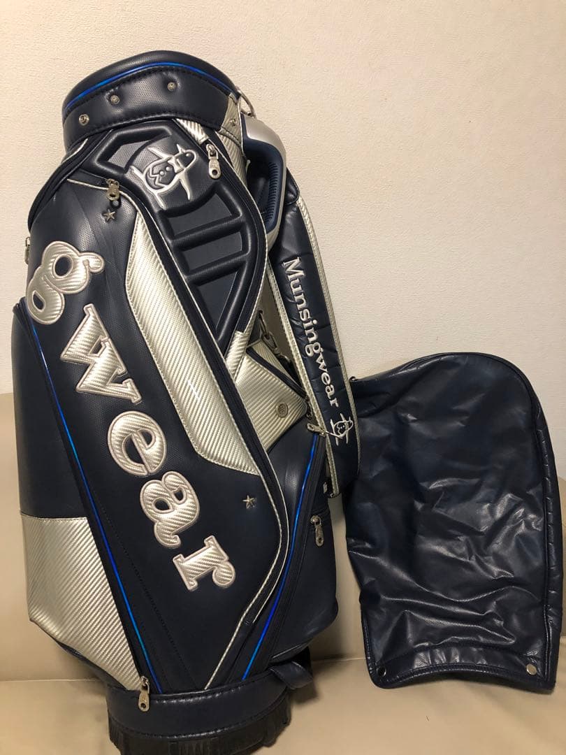 【送料込み】激レア　廃盤希少品　マンシングウェア　高級キャディバッグ　ゴルフ