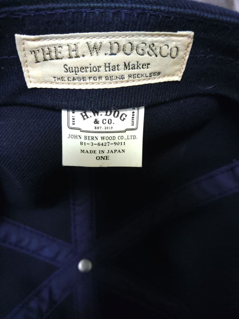 H.W.DOG & CO. トラッカーキャップ ダークネイビー