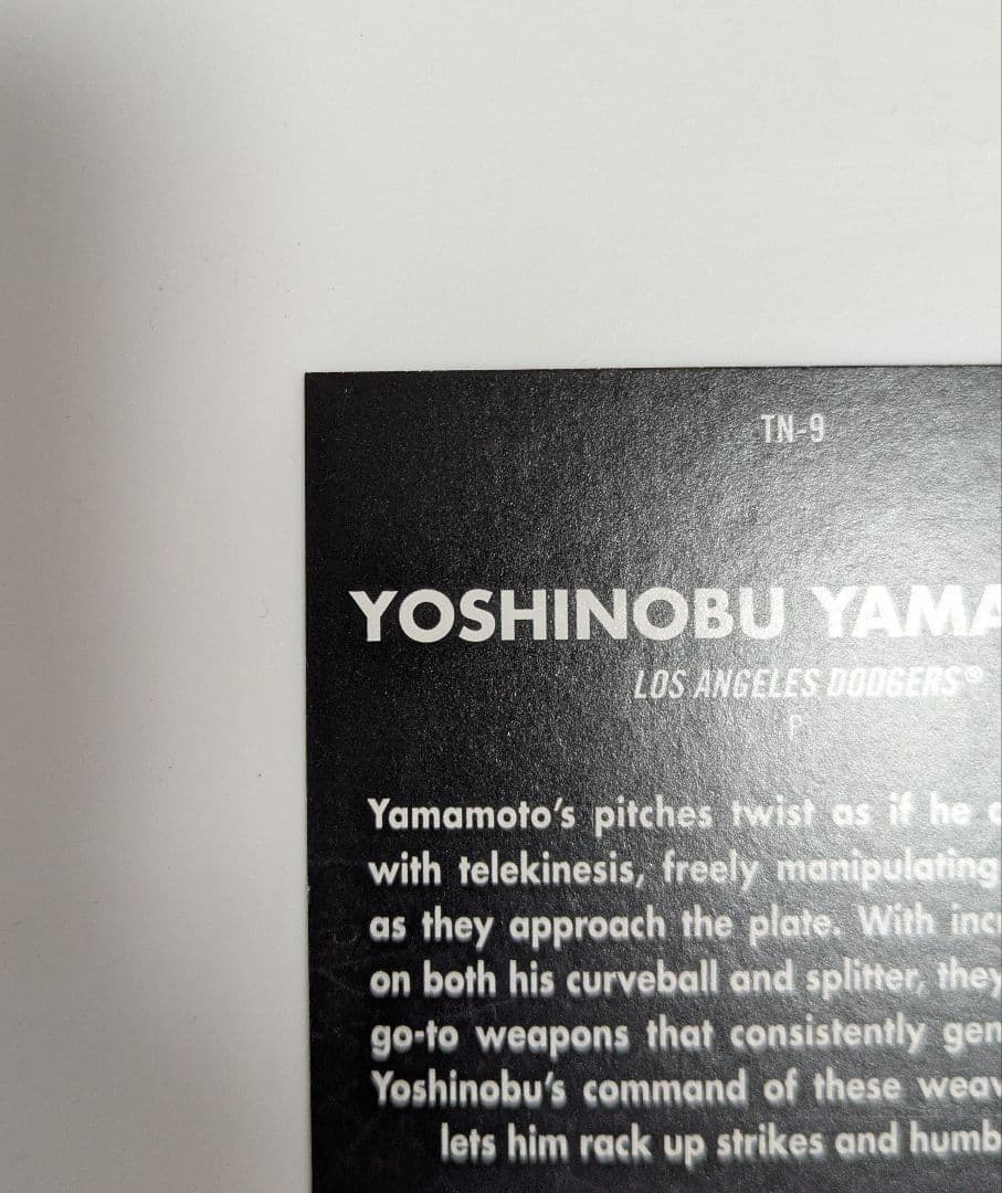 山本由伸【tops2025東京シリーズTN-9レアリティカード】