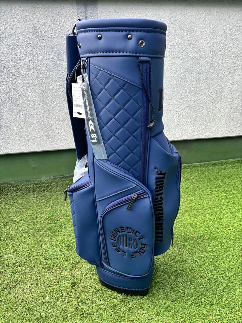 リー ベネディクト ゴルフ　キャディバッグ　新品　ゴルフバッグ　ネイビー　ブルー