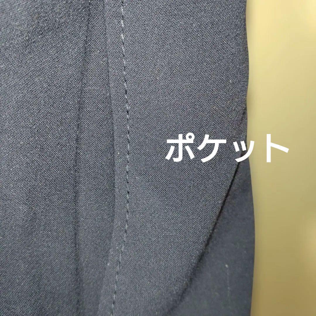 PLST プラステ 高橋志津奈コラボ ダークネイビー 七分ワンピL＆ジャケットS