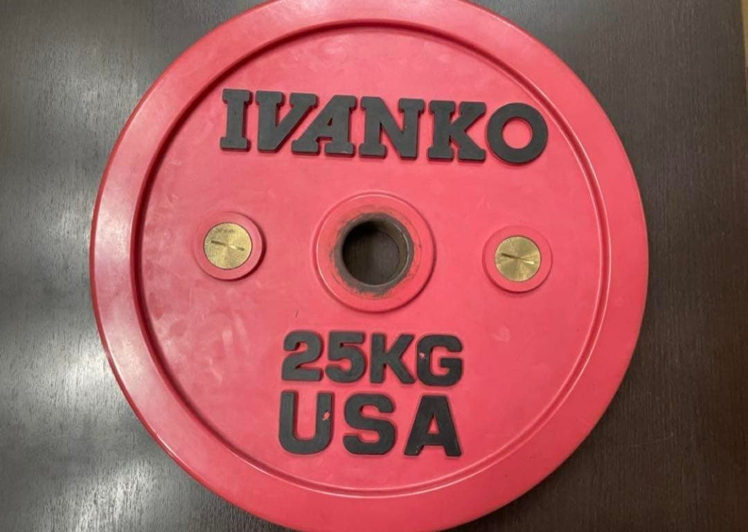 イヴァンコ ラバー 50mm オリンピック プレート 25kg②