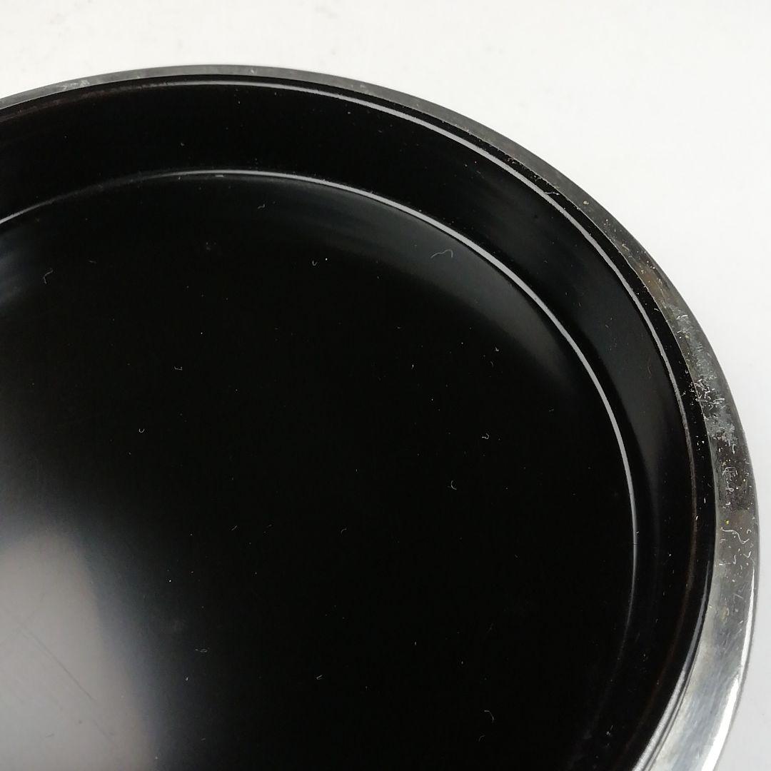 Ｔ８３６　香合　『手鏡蒔絵』『錫縁香合』『新井司峰 作』　共箱　茶道具