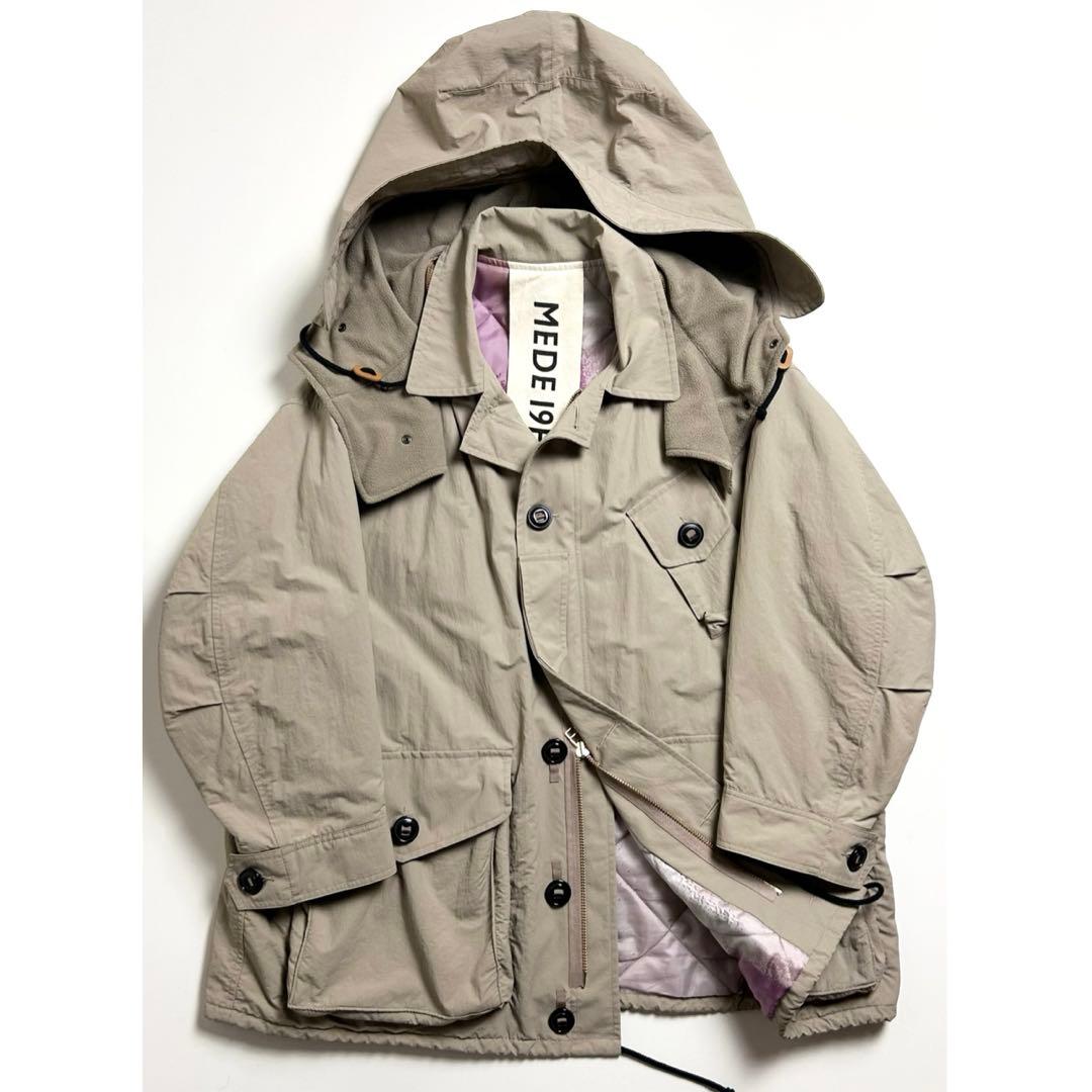 【極美品】MEDE19F/フェリシモ/カナディアンモッズコート/中綿/フリース