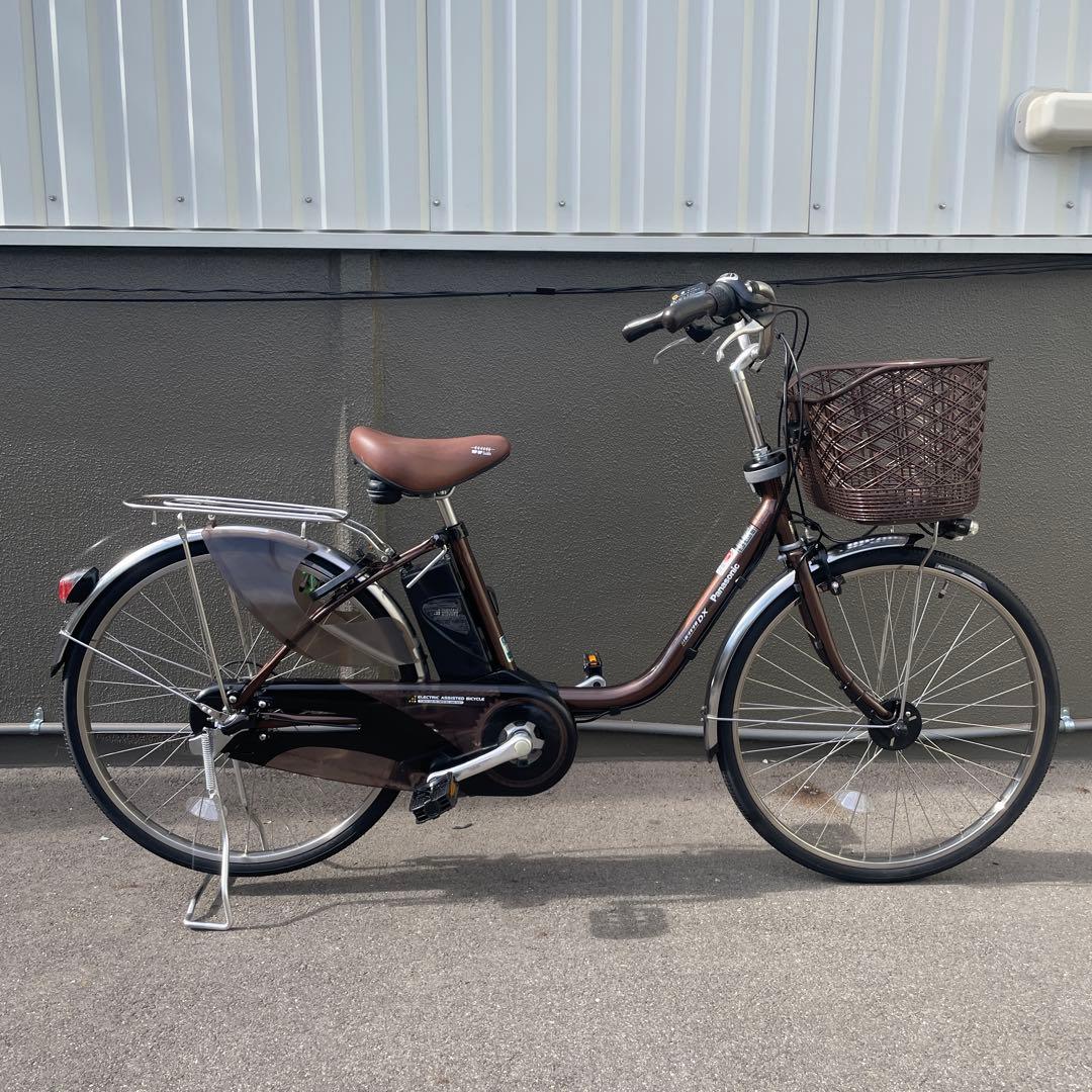 パナソニック電動アシスト自転車24インチ 美品ブラウン