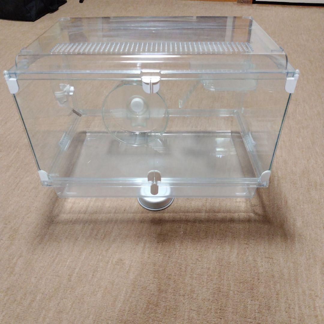 GEXハムスター用クリアケージ 付属品付(横57cm横38cm高さ40cm)