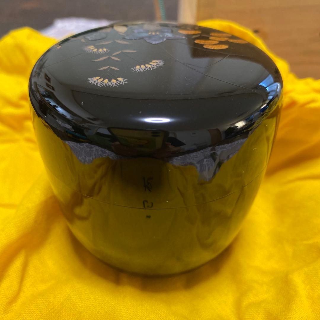 ききょう　花籠　棗　輪島塗　☆正抱☆ 縄手昌晴作