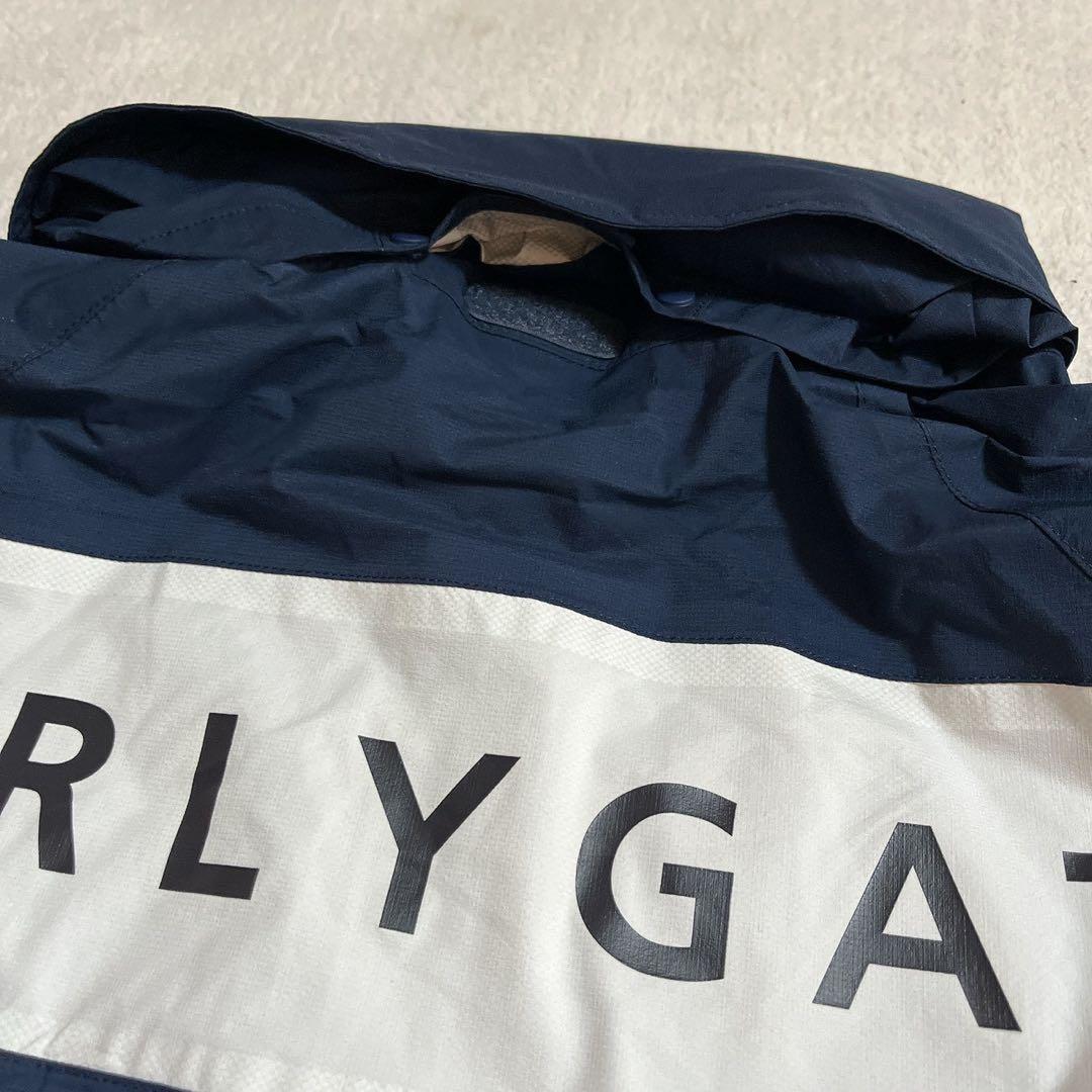 新品タグ付　パーリーゲイツ　レインワンピース　2WAY フード ネイビー　L　２