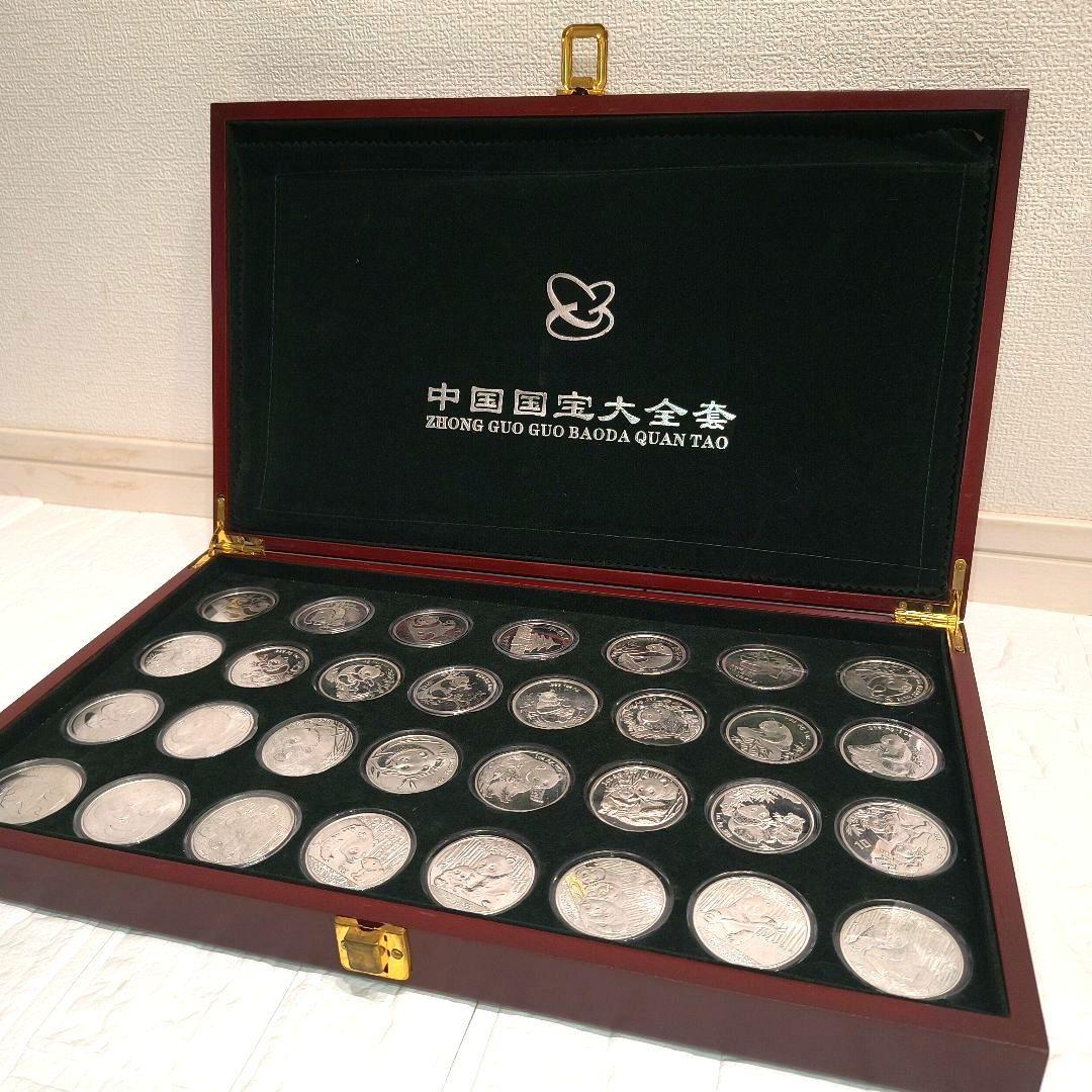 ☘️中国パンダ記念メダルセット パンダグッズ 木製ケース付き