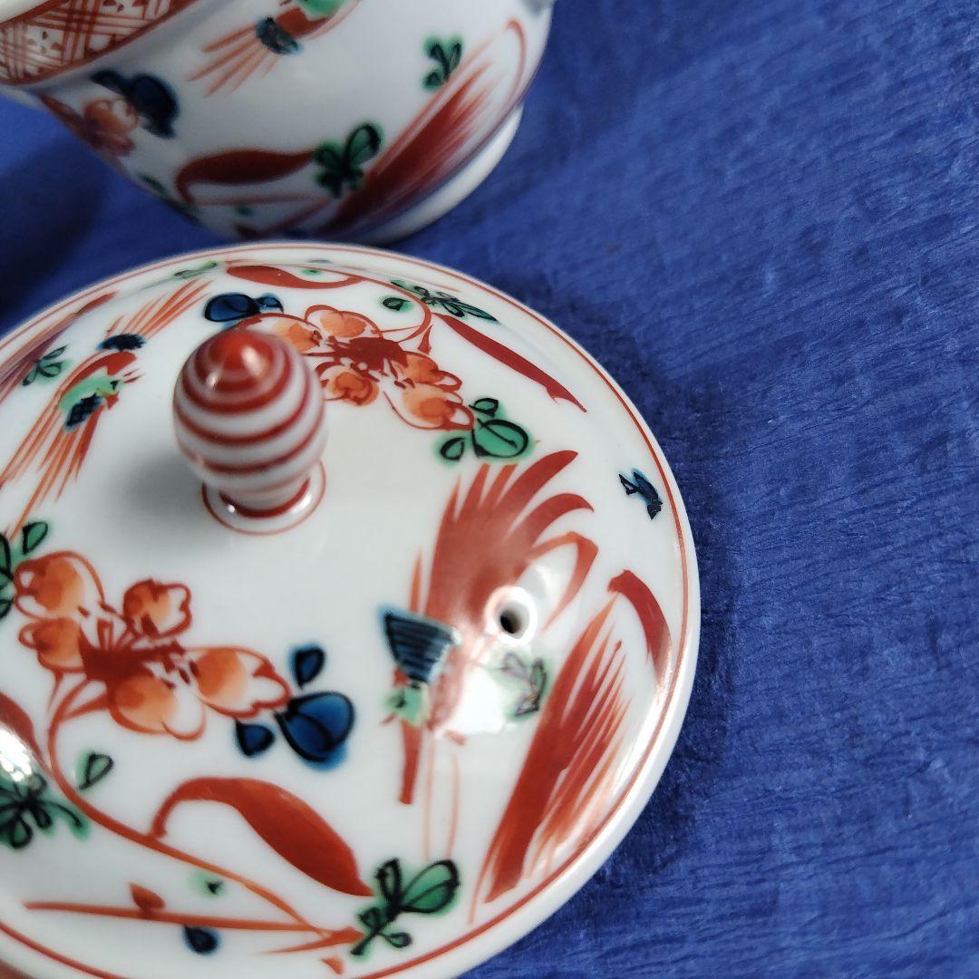 九谷焼　上出長右衛門前茶茶碗　湯のみ　急須　セット　レトロ　アンティーク