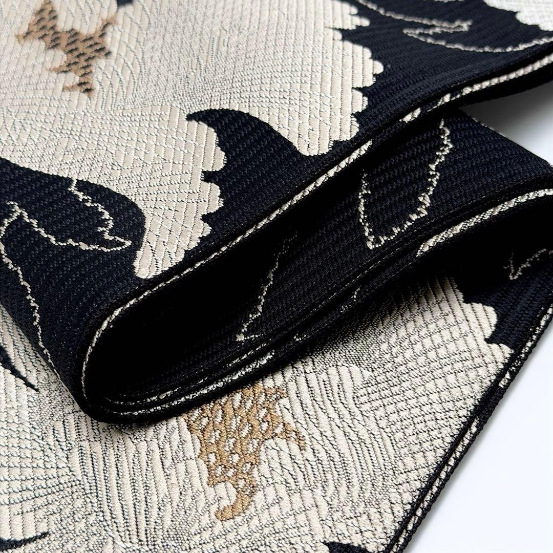 半幅帯　博多織　リバーシブル　博多小袋帯　牡丹柄　6697