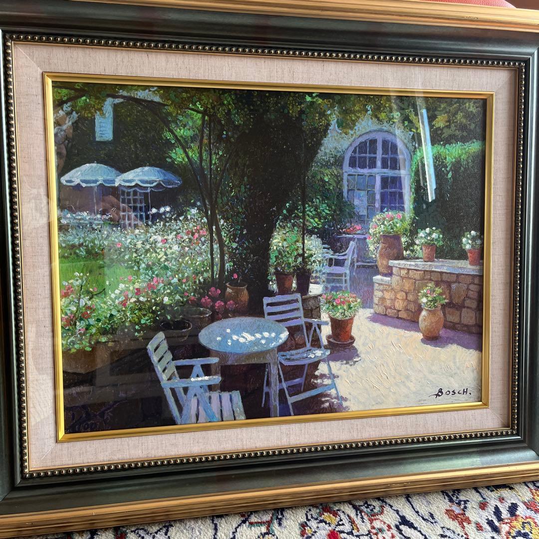 お値下げしました❣️美品　フランシスコ　ボッシュ　中庭　パステル　水彩他