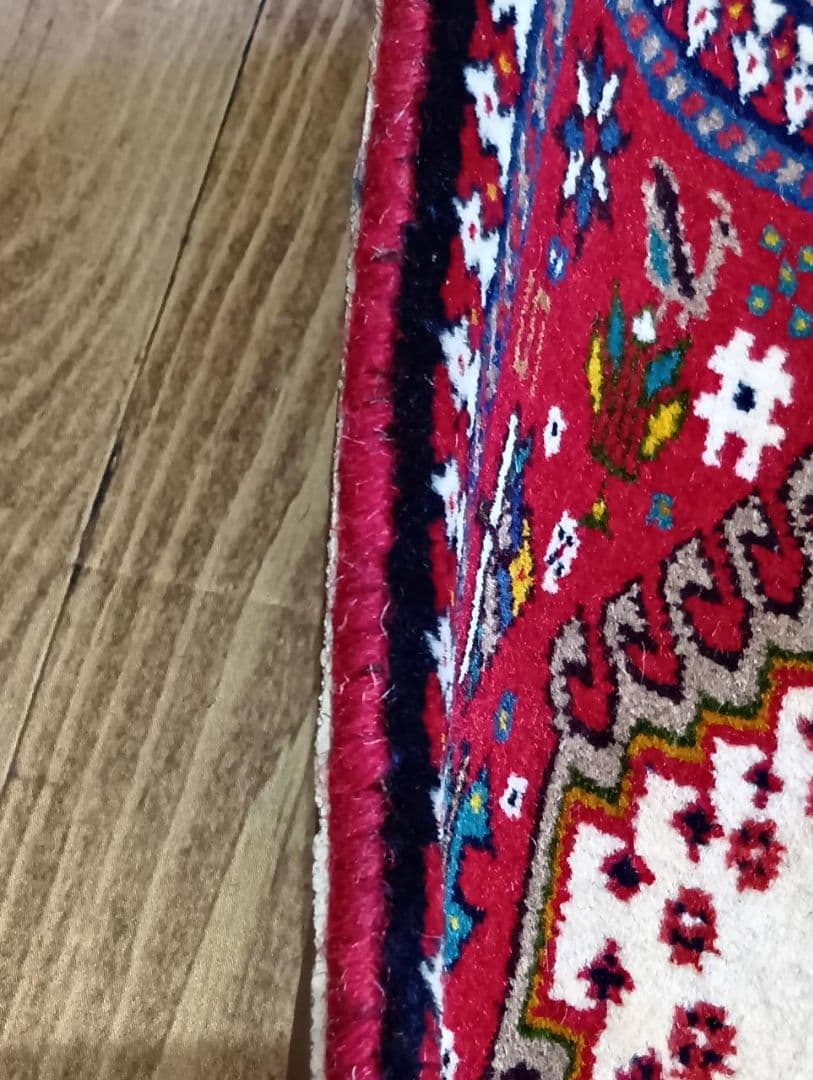 ペルシャ絨毯　ヤラメ絨毯　座布団　手織り　イラン　座布団ヤラメ(14)