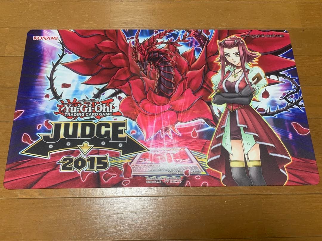 十六夜アキ　ブラックローズドラゴン　JUDGE 2015 プレイマット　遊戯王