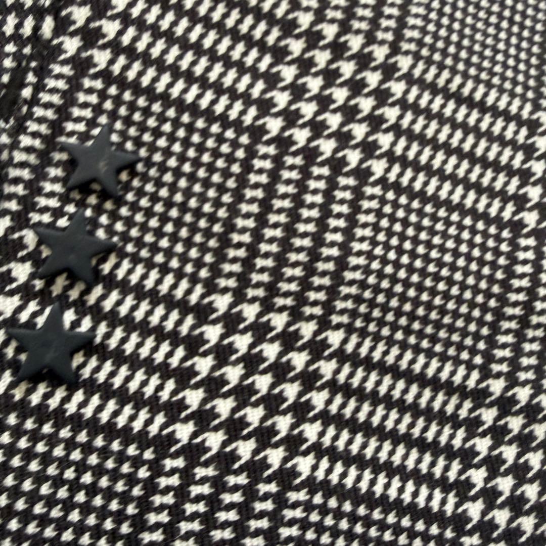 裏起毛　パーリーゲイツ　パンツ　黒　白　チェック　千鳥格子　M〜L相当　4