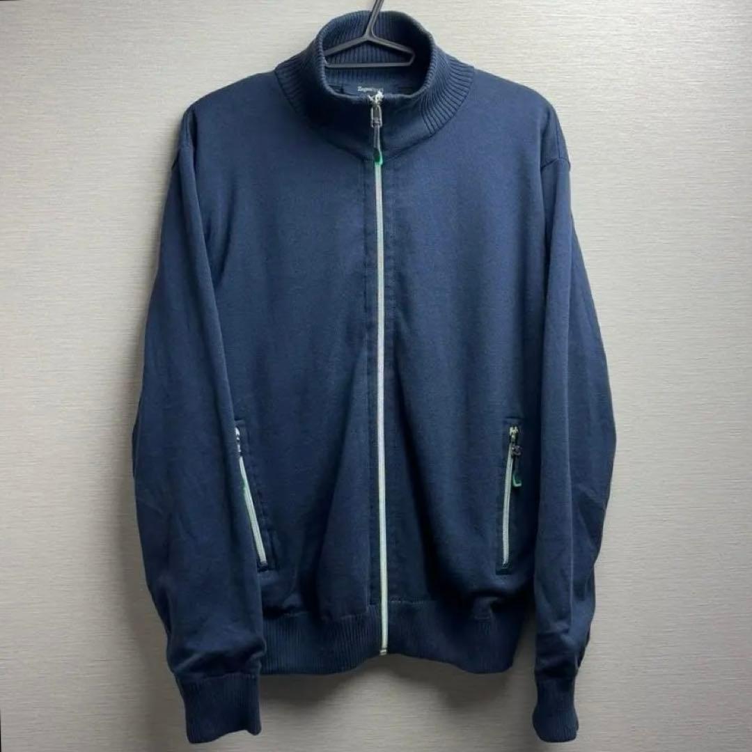 防風 ZegnaSport ドライバーズニット ジップアップニット TEFLON