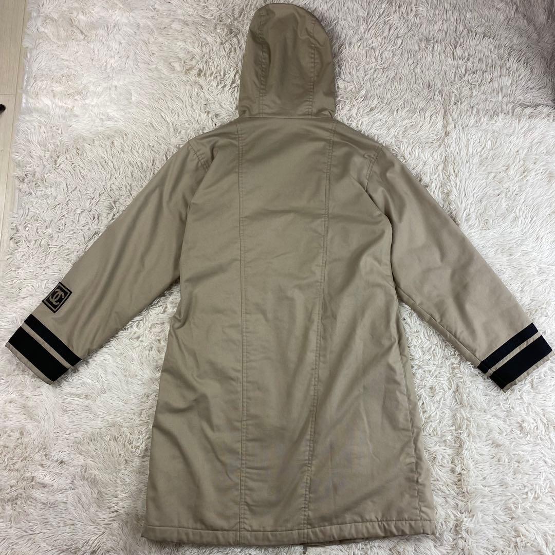 CHANEL シャネル　スポーツライン　フード　モッズコート　ココマーク